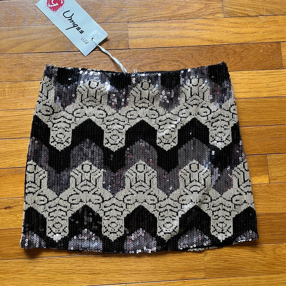 Sequin mini skirt
